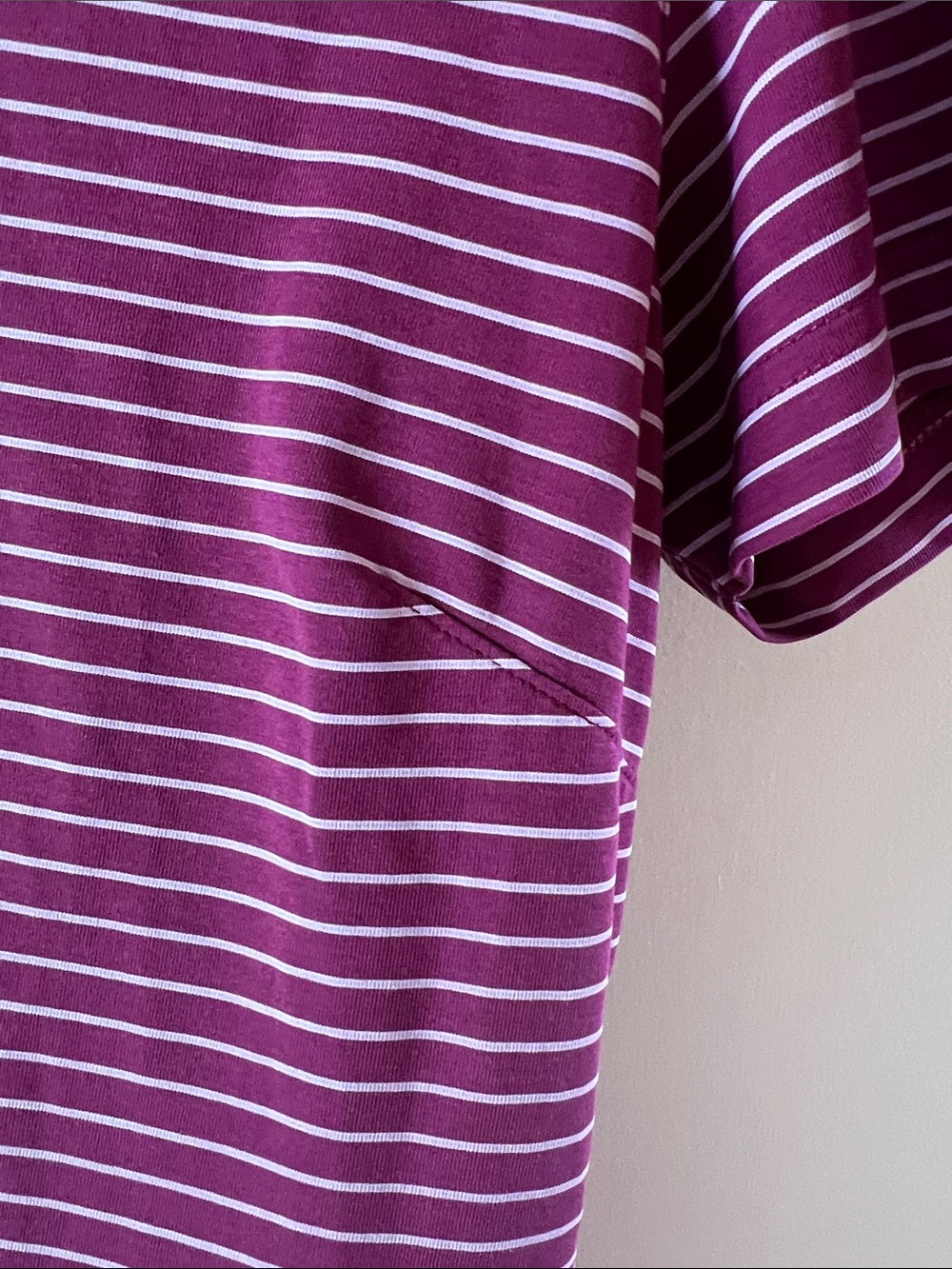 Nike Golf Women’s Polo Purple Striped - Picture 5 of 10